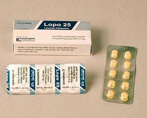 Losartan Potassium 25mg <em>(Lopo 25mg)</em>